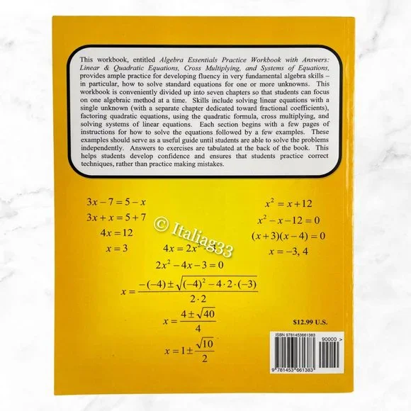 Pre-Algebra, Algebra, Trigonometry, Basic Math Study Guide & Homework Help Books - Picture 5 of 15